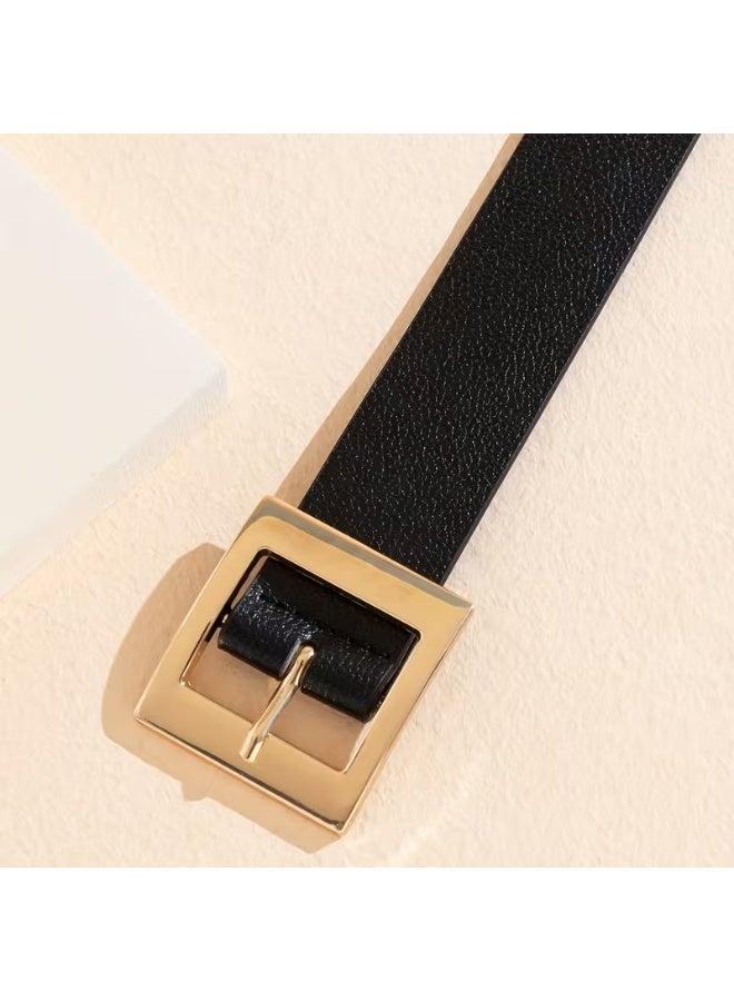 Goolsky Elegant and Chic Women's PU Belt with Classic Square Buckle - Versatile, Durable, Perfect for Any Occasion - Image 5
